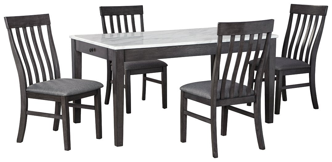 Luvoni 5 Piece Dining Room Set Luxe Studio Decor