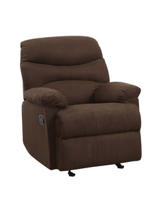 Arcadia Chocolate Microfiber Recliner (Motion)