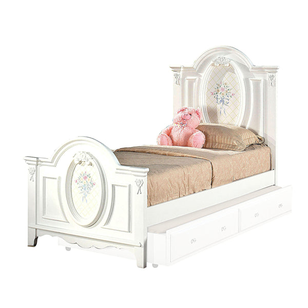 Flora White Full Bed