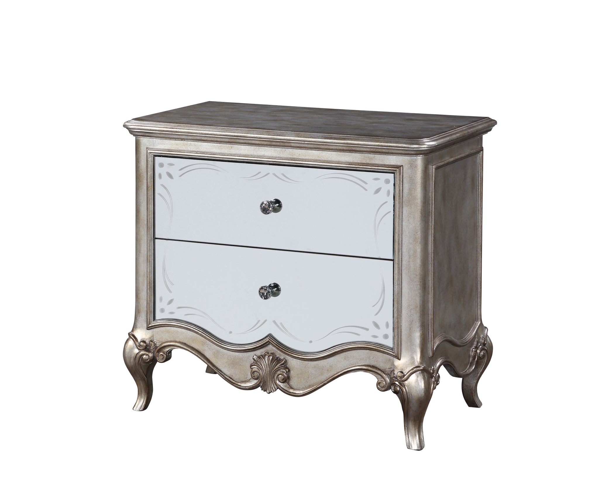 Esteban Antique Champagne Nightstand (2 Drw)