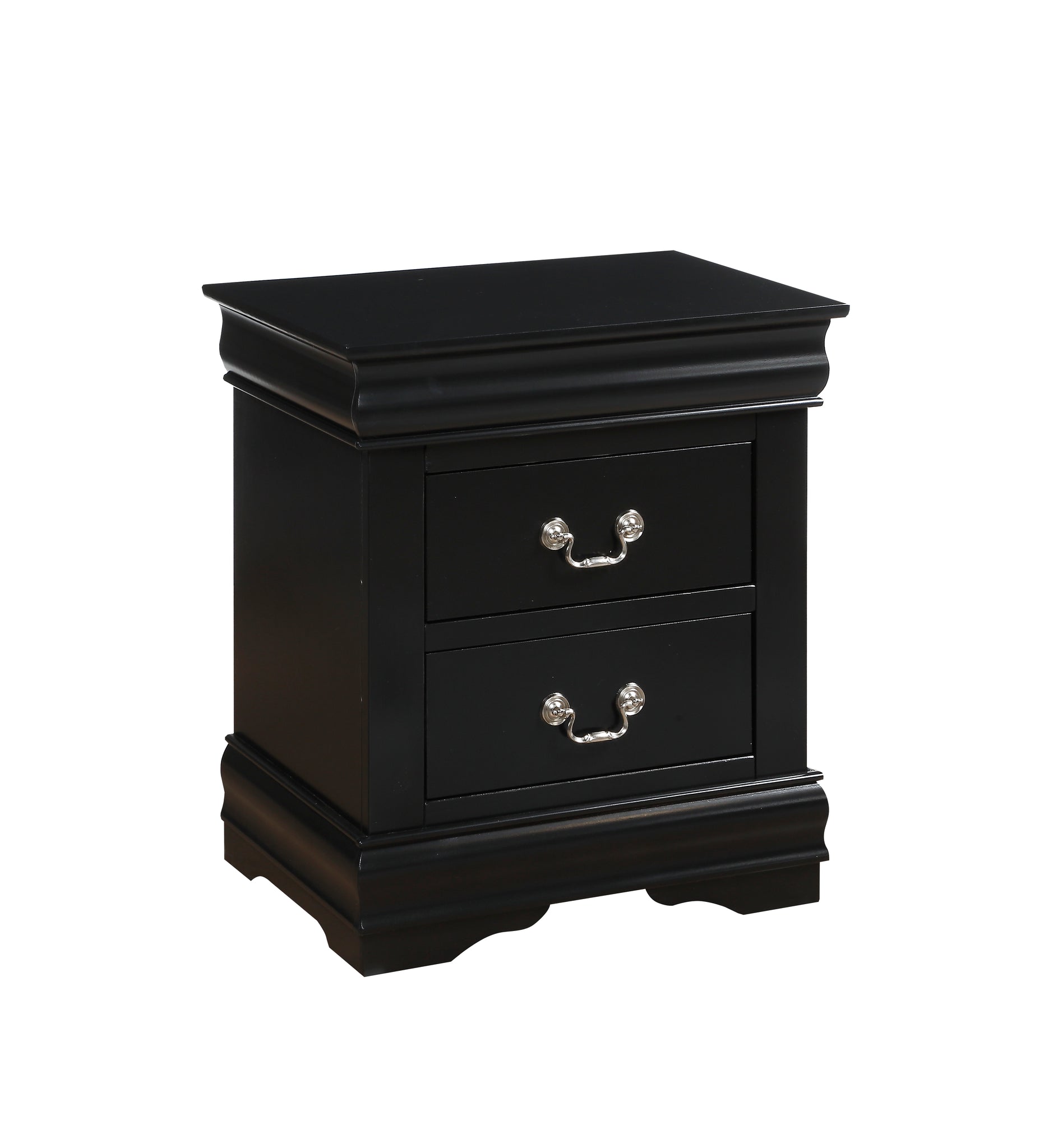 Louis Philippe Black Nightstand