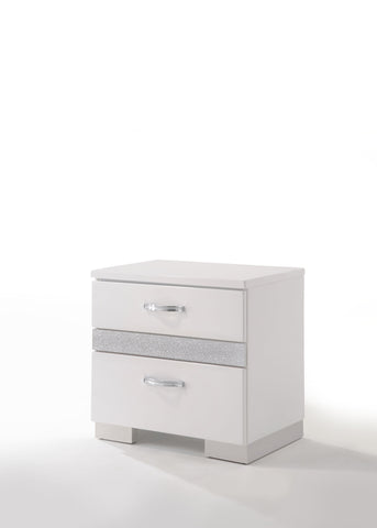 Naima II White High Gloss Nightstand