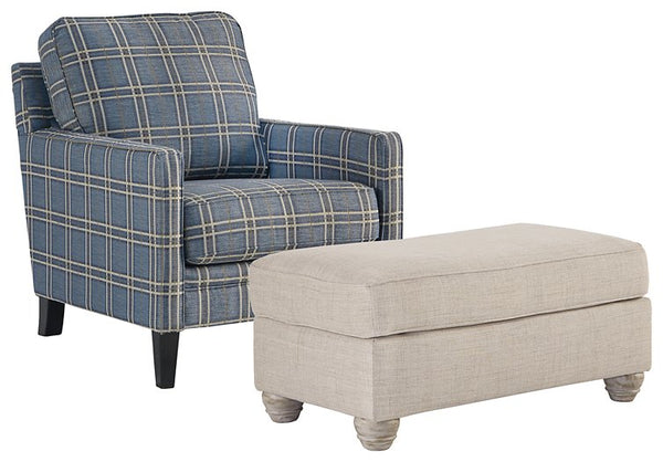 Traemore Chair & Ottoman Set