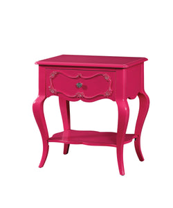 Edalene Magenta Nightstand