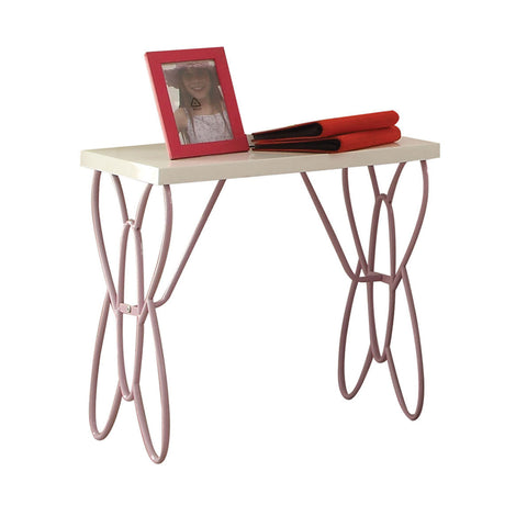 Priya II White & Light Purple Nightstand