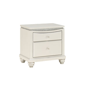 Maverick Platinum Nightstand w/2 Drw