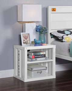 Cargo White Nightstand (USB)