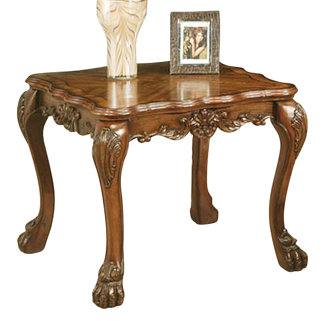 Acme Dresden Traditional End Table in Cherry Oak 12166 image