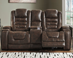 Game Zone Power Reclining Loveseat with Console image