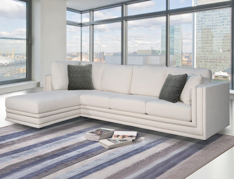 Katell Fabric Sectional Sofa w/Pillows