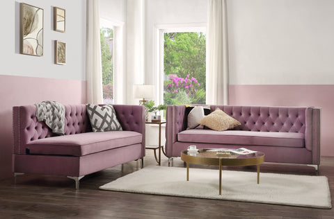 Rhett Purple Velvet Sectional Sofa