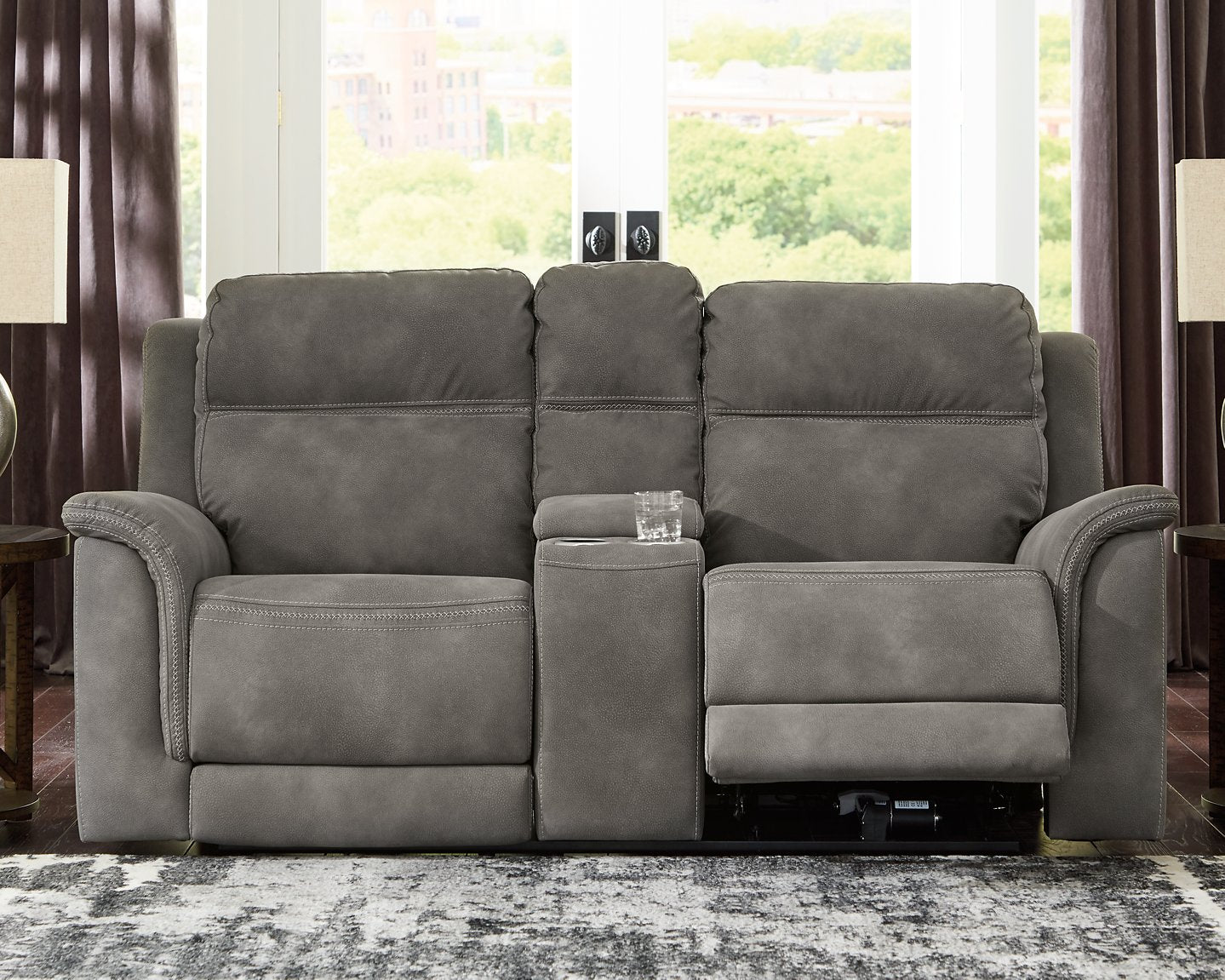 Next-Gen DuraPella Power Reclining Loveseat with Console image