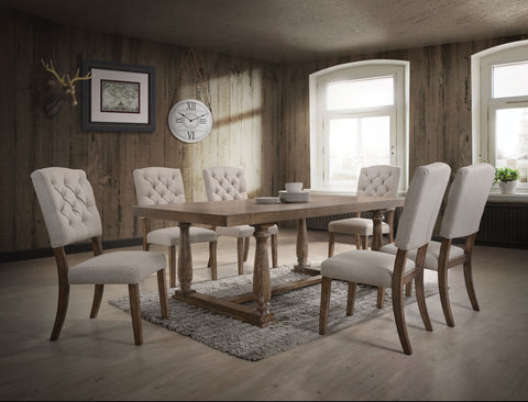 Bernard Weathered Oak Dining Table