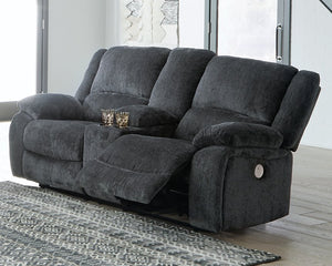 Draycoll Power Reclining Loveseat with Console image