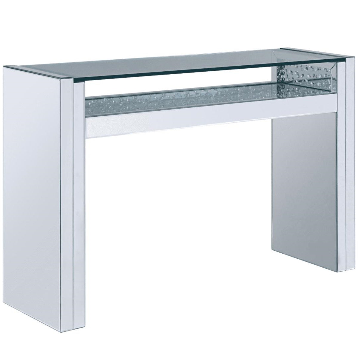 Acme Furniture Nysa Sofa Table in Mirrored & Faux Crystals 81473 image