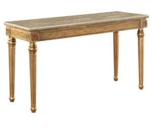 Acme Furniture Daesha Sofa Table in Marble/Antique Gold 81718 image