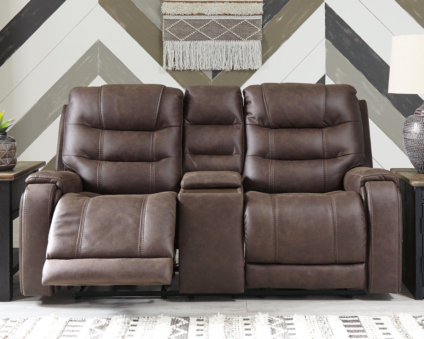 Yacolt Power Reclining Loveseat with Console image