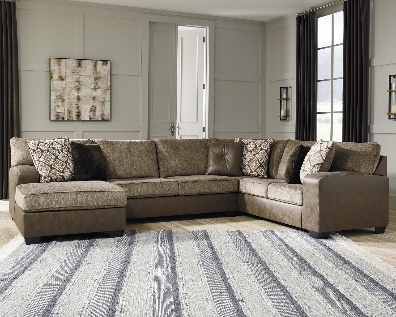 Abalone 3-Piece Sectional with Chaise image