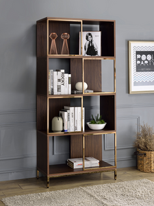 Diwan Walnut & Champagne Bookshelf image