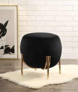 Spraxis Black Corduroy Ottoman image