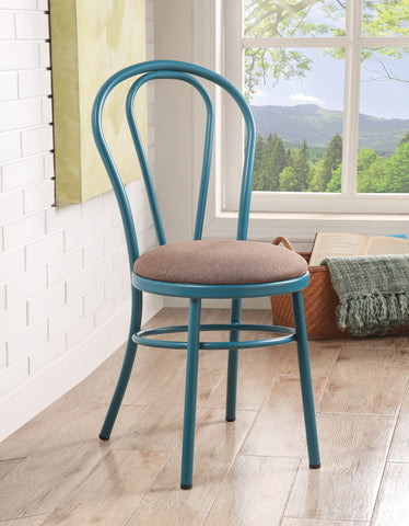 Jakia Fabric & Teal Side Chair