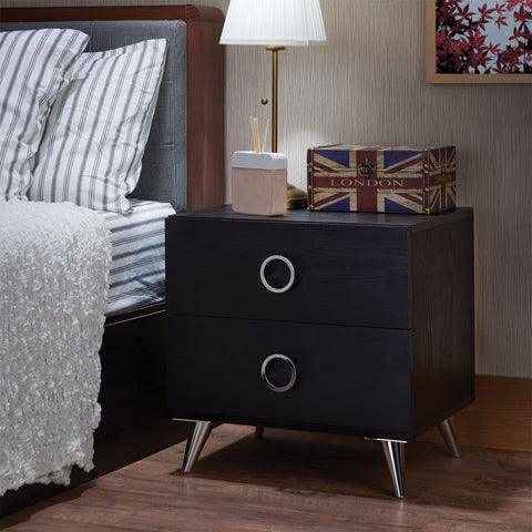 Elms Black Accent Table