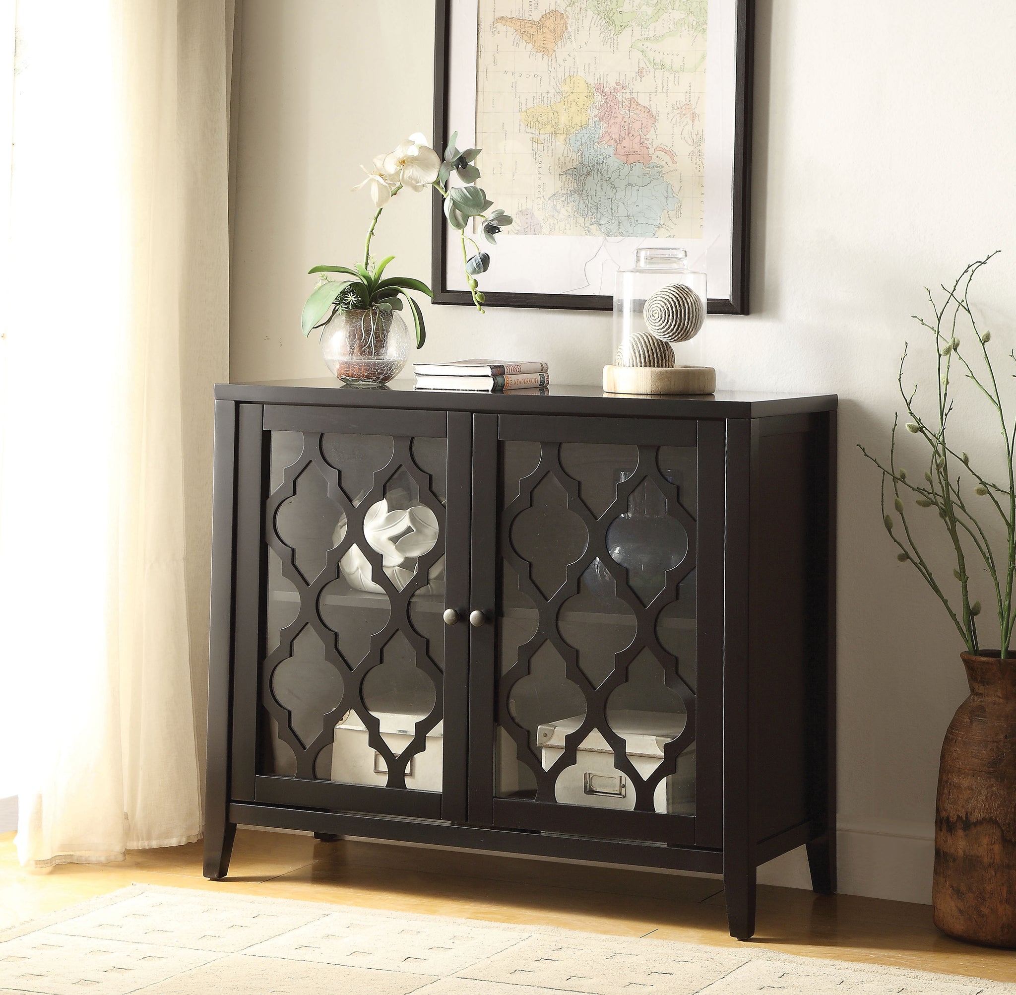 Ceara Black Console Table