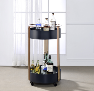 Narrel Onyx & Copper Serving Cart image