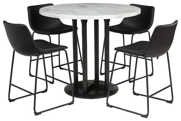 Centiar 5-Piece Counter Height Dining Room Set