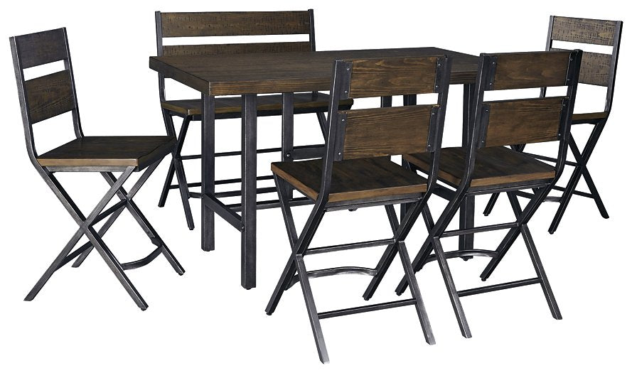 Kavara 6-Piece Counter Height Dining Room Set image