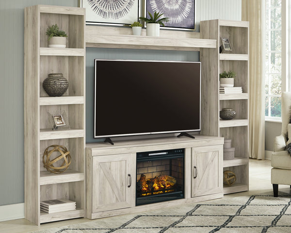 Bellaby 4-Piece Entertainment Center with Electric Fireplace