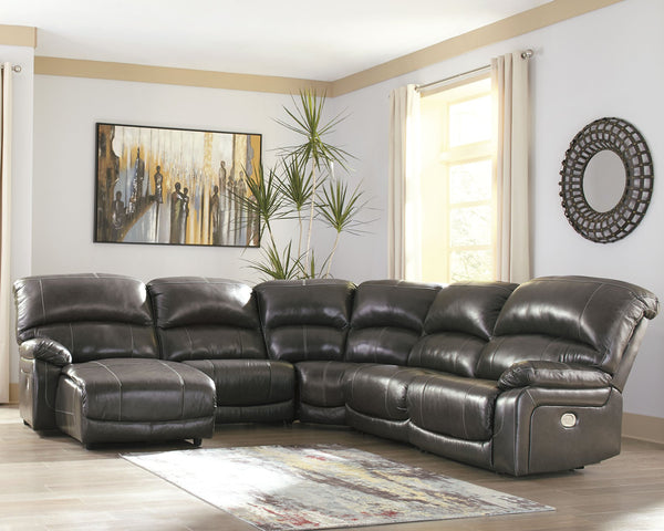 Hallstrung 5-Piece Power Reclining Sectional with Chaise