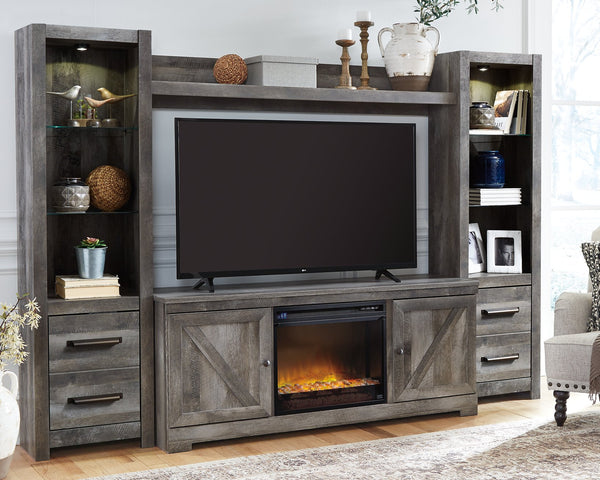 Wynnlow 4-Piece Entertainment Center with Electric Fireplace image